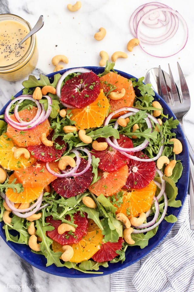 Citrus Salad with Orange Poppyseed Dressing from A Farmgirl Dabbles