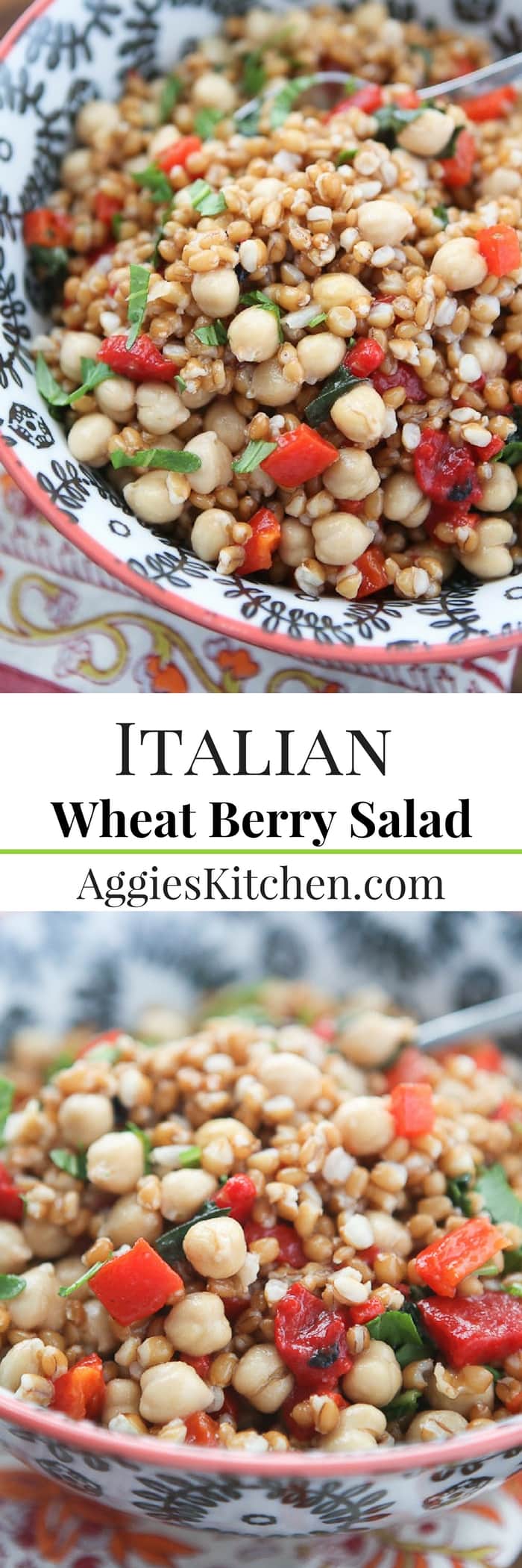 Italian Wheat Berry Salad - Aggie's Kitchen
