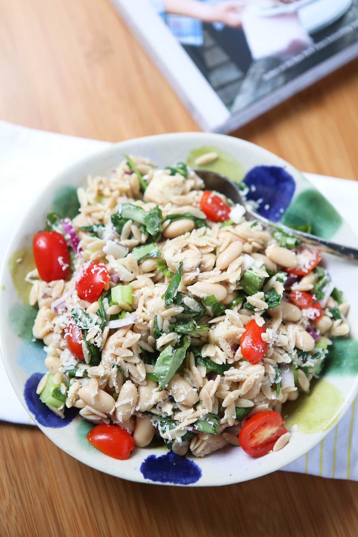 Tuna and Orzo Salad with Parmesan and Basil - Aggie's Kitchen