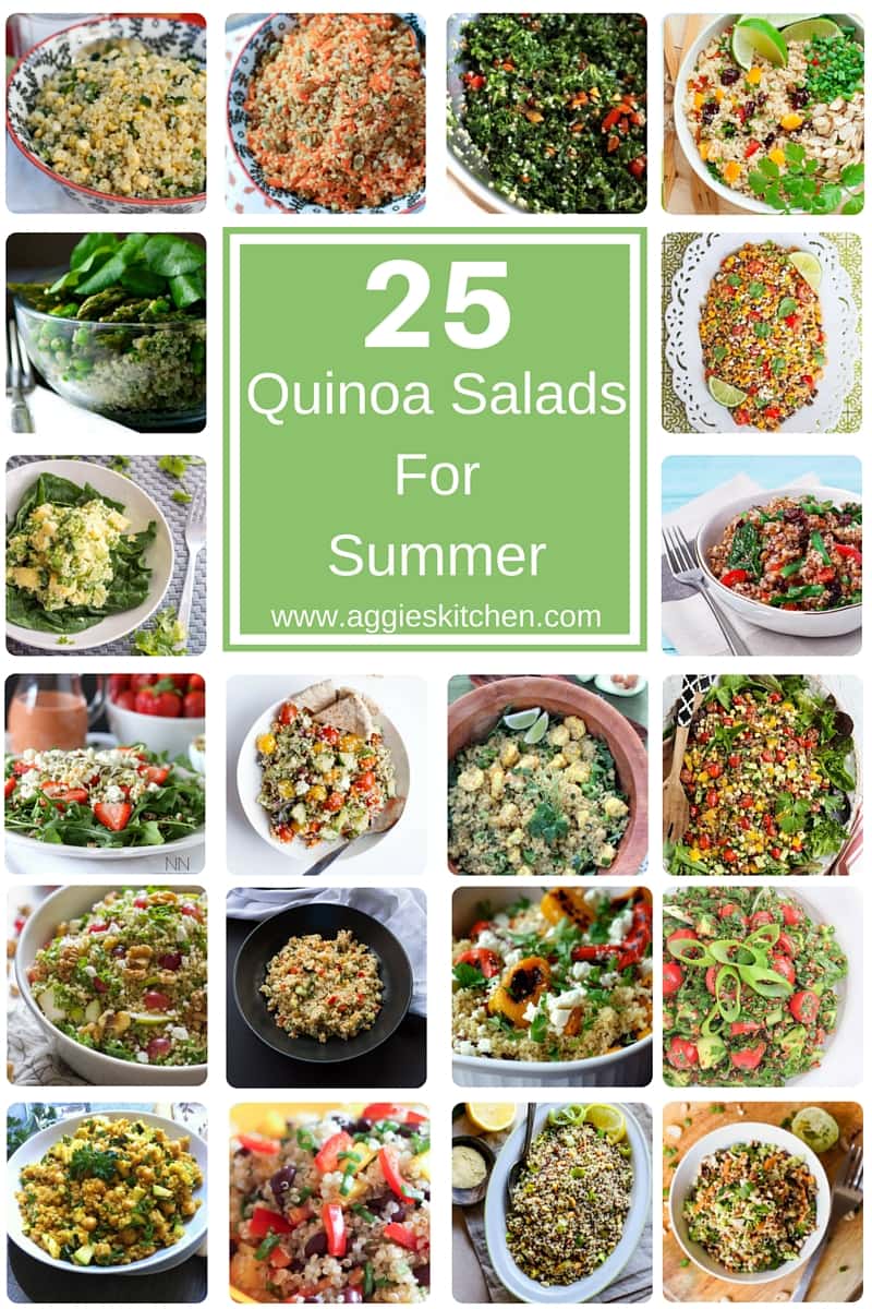 25 Quinoa Salads for Summer - lighten up this summer with these amazing and healthy quinoa salad recipes! 