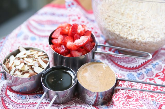 Great for feeding a crowd at breakfast, or for meal prep! My family loves this Strawberry Almond Baked Steel Cut Oatmeal - add yogurt and fresh fruit for a powerful start to your day! Recipe via aggieskitchen.com