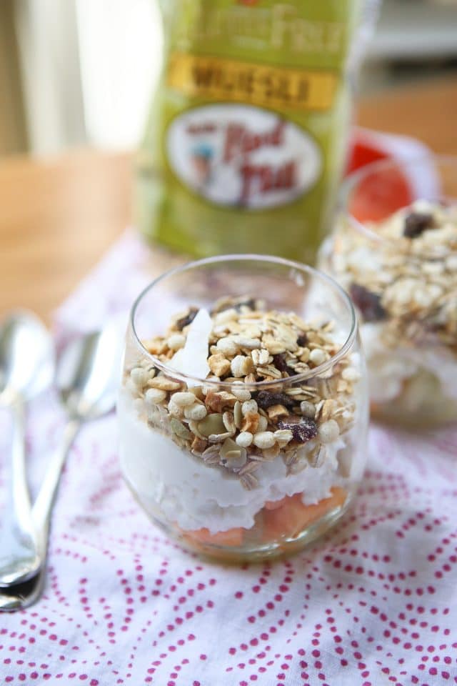 Just 3 ingredients! This refreshing Summer Melon Protein Parfait is the perfect way to cool down this summer. Great breakfast, snack, lunch or dessert! Recipe via aggieskitchen.com