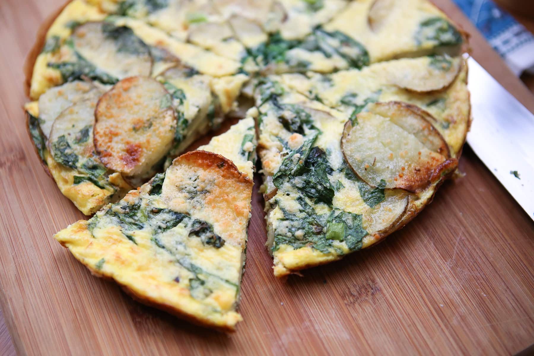 Spinach And Potato Frittata