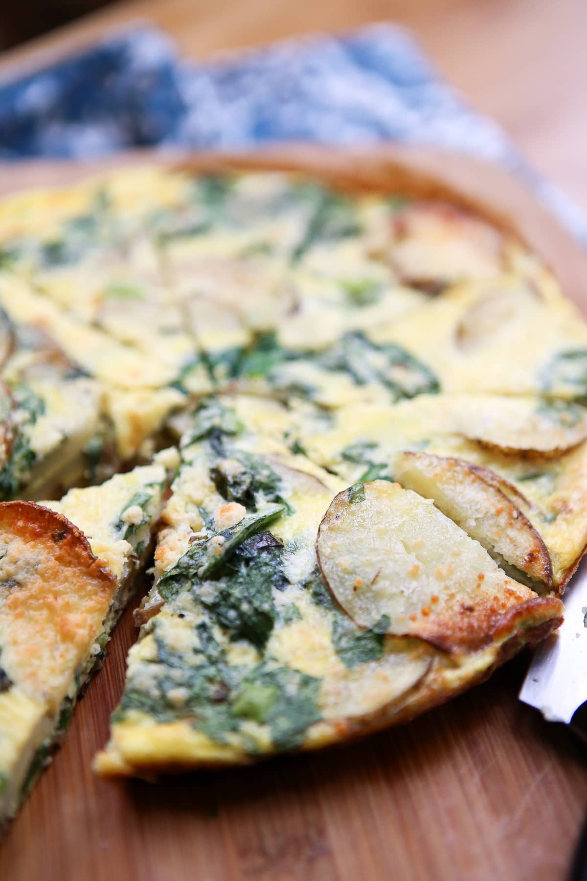 Spinach And Potato Frittata 