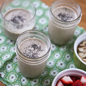 Cinnamon Peanut Butter Chia Seed Pudding makes a wholesome snack or dessert!