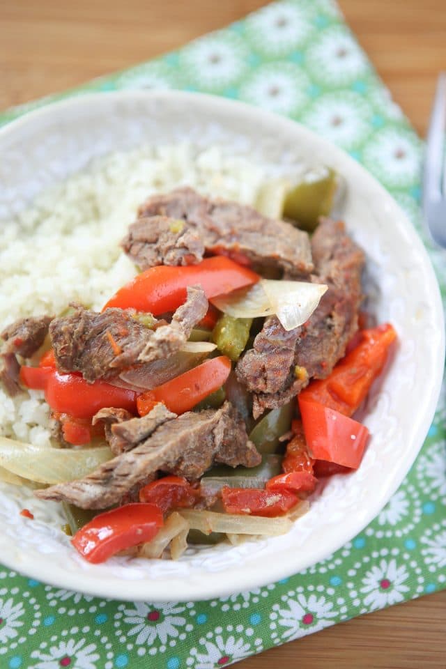 Add this Easy Pepper Steak from Add A Pinch Cookbook to your weeknight dinner rotation. Filled with veggies and so quick to pull together in the slow cooker - my family loved it!