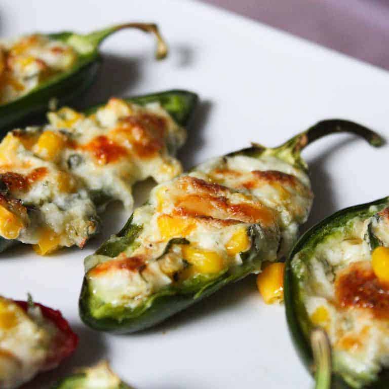 Cheesy Corn Stuffed Jalapenos