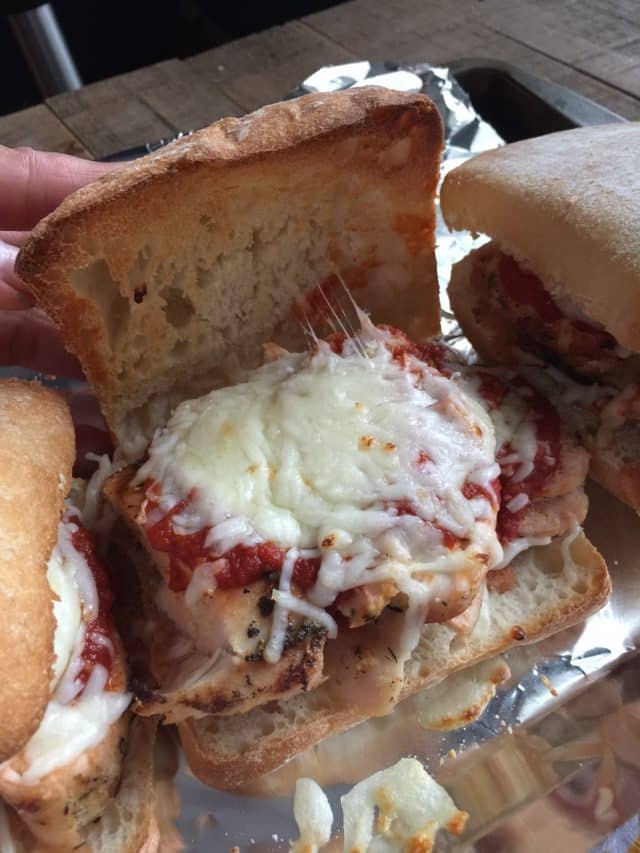 Grilled Chicken Parmesan Sandwiches