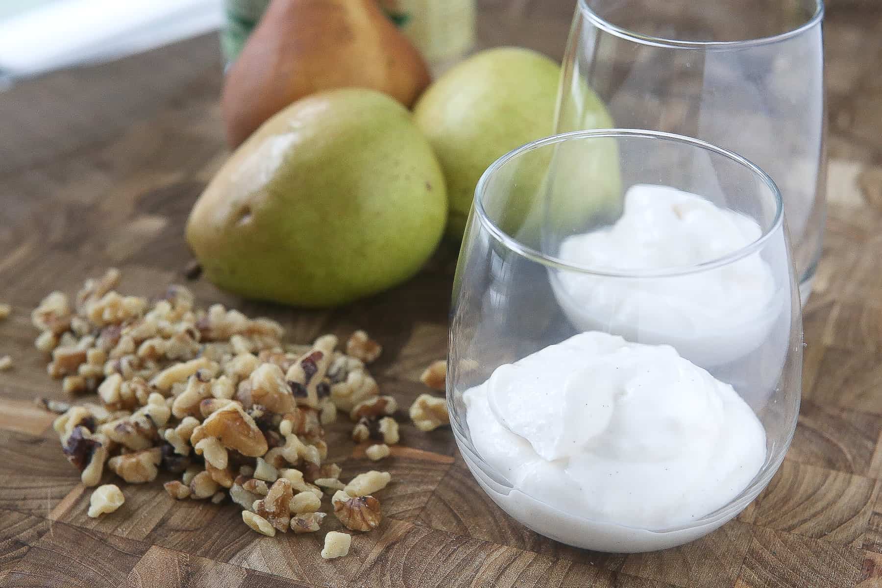 Greek Yogurt Parfait with Pears and Walnuts Aggie's Kitchen