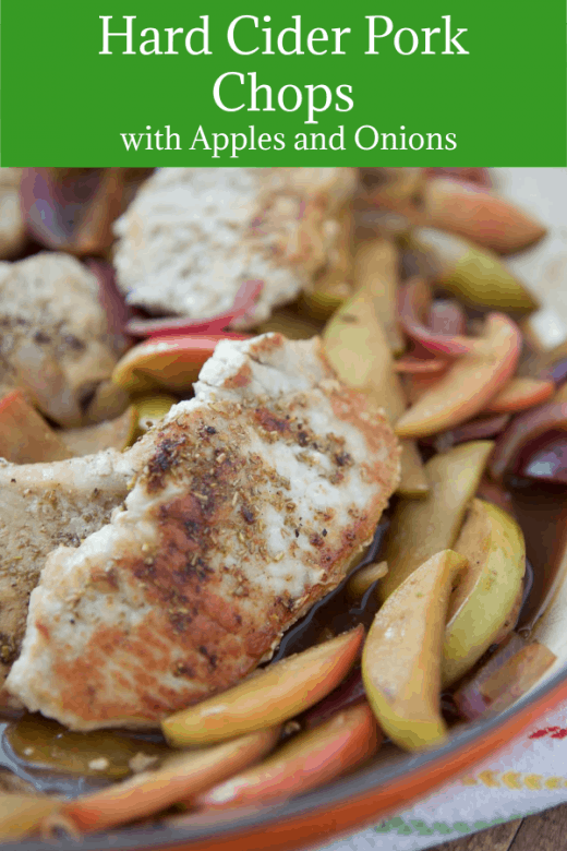 Hard Cider Skillet Pork Chops with Apples and Onions - Aggie's Kitchen