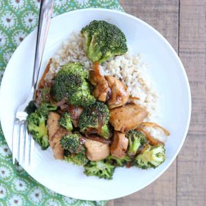 healthy chicken and broccoli stir fry