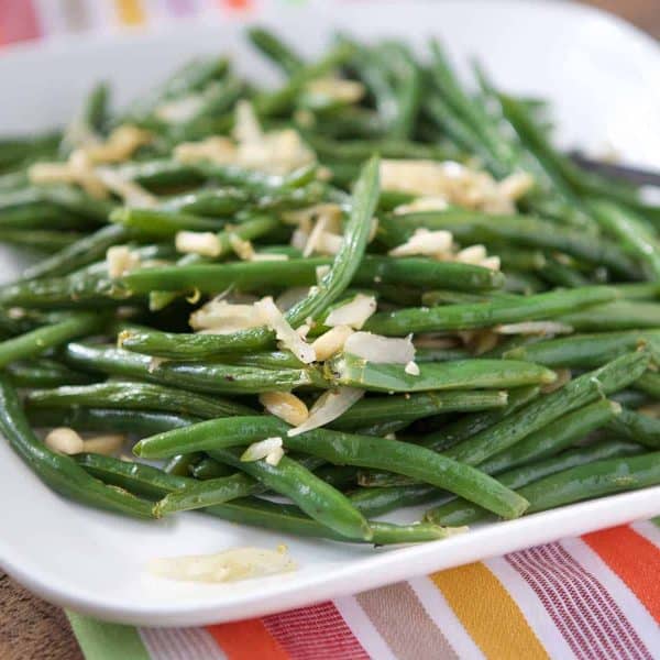 Roasted Green Beans with Almonds - Aggie's Kitchen