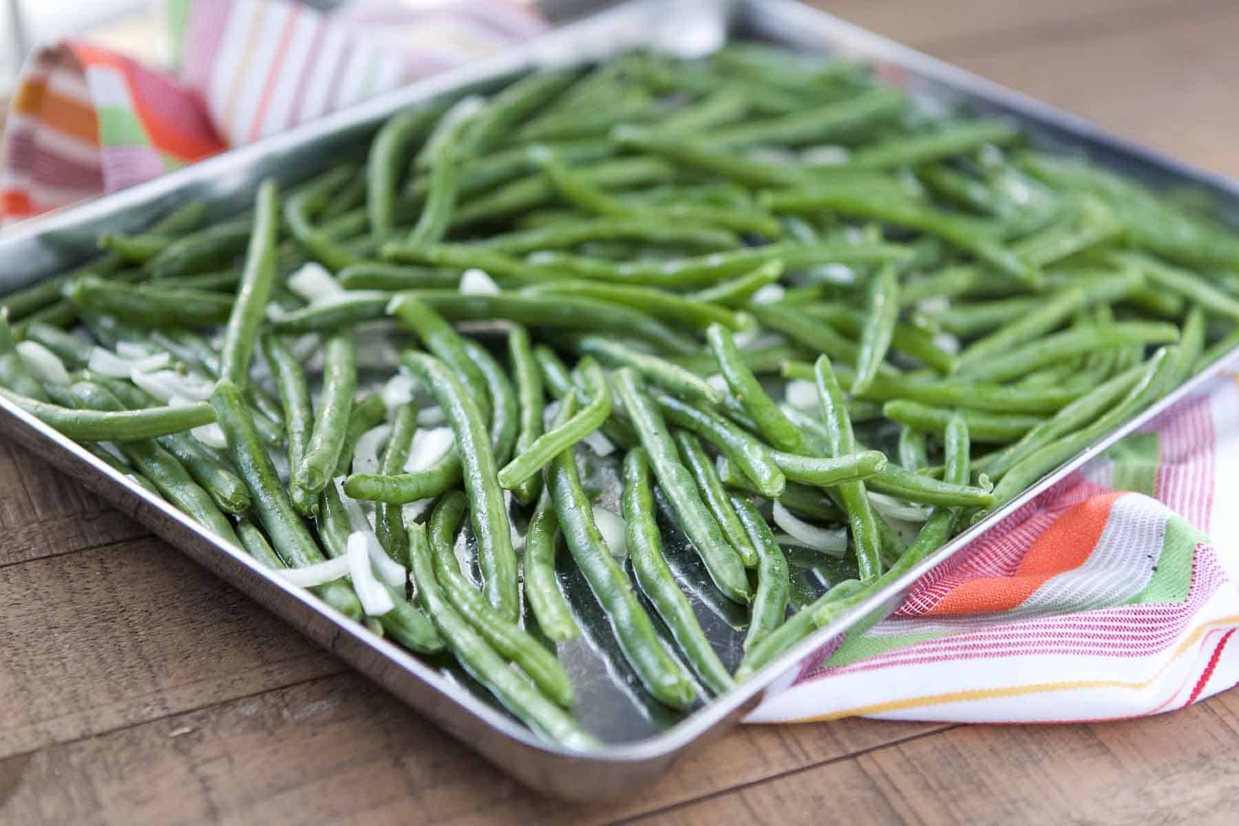 Roasted Green Beans with Almonds Aggie's Kitchen