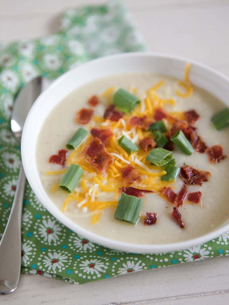 Slow Cooker Cauliflower Potato Soup Aggie's Kitchen